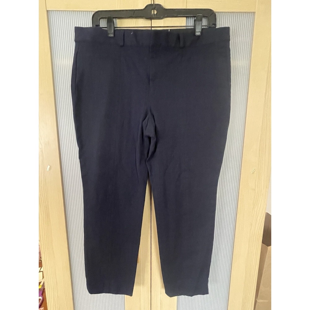 Banana Republic Jeans Cropped Capri Pants Sz 12 Dark Wash Stretch Mid Rise
